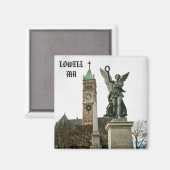 LOWELL MASSACHUSETTS CITY HALL MAGNET (Recto/Verso)