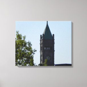 LOWELL MASSACHUSETTS DAK SERIE OMWIKKELD CANVAS AFDRUK