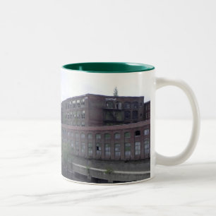 Lowell Massachusetts Mills koffiemok Tweekleurige Koffiemok