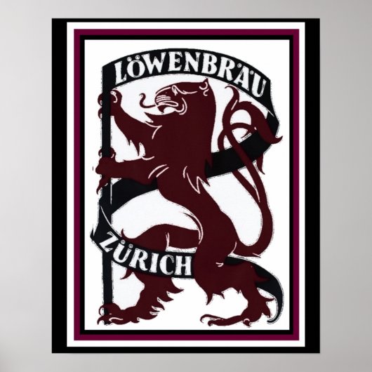 Lowenbrau Zurich Ad Poster 16 x 20 (Voorkant)