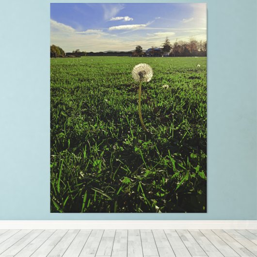 Löwenzahn Canvas Afdruk (Insitu (Houten vloer))