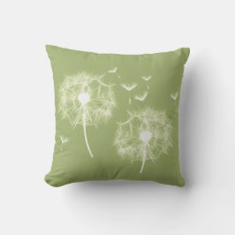 Löwenzahn Pusteblume - grün |  Kussen
