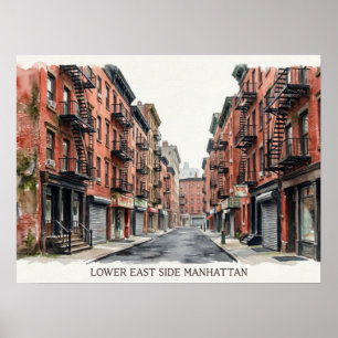 Lower East Side Manhattan Poster