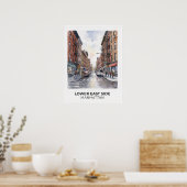 Lower East Side Manhattan Poster (Keuken)