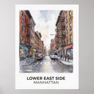 Lower East Side Manhattan Poster