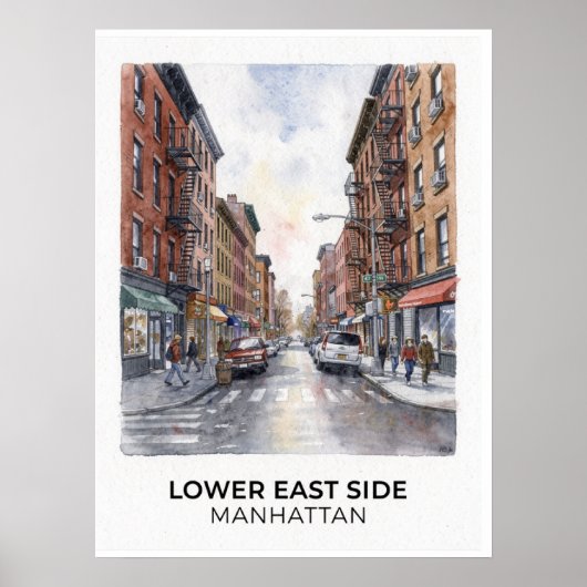 Lower East Side Manhattan Poster (Voorkant)