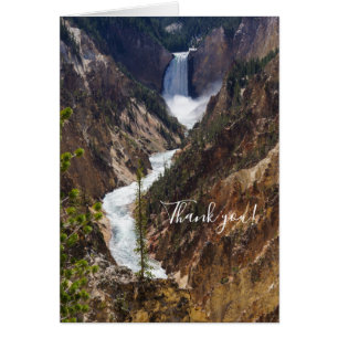 Lower Falls Yellowstone Carte de remerciements