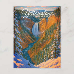 LOWER FALLS, YELLOWSTONE NATIONAL PARK BRIEFKAART