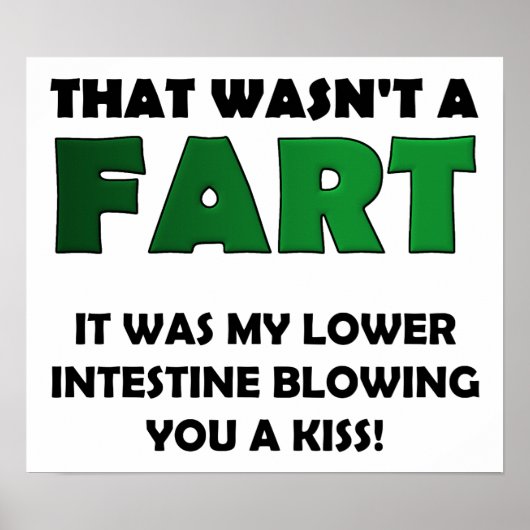 Lower Intestine Kiss Funny Poster (Devant)