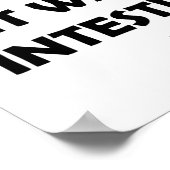 Lower Intestine Kiss Funny Poster (Coin)