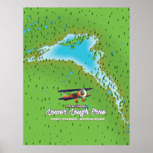 Lower Lough Erne Noord-Ierland Poster
