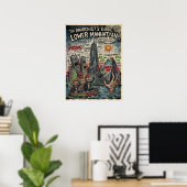 Lower Manhattan Anarchist Guide Punk Skyline Kunst Poster (Thuiskantoor)