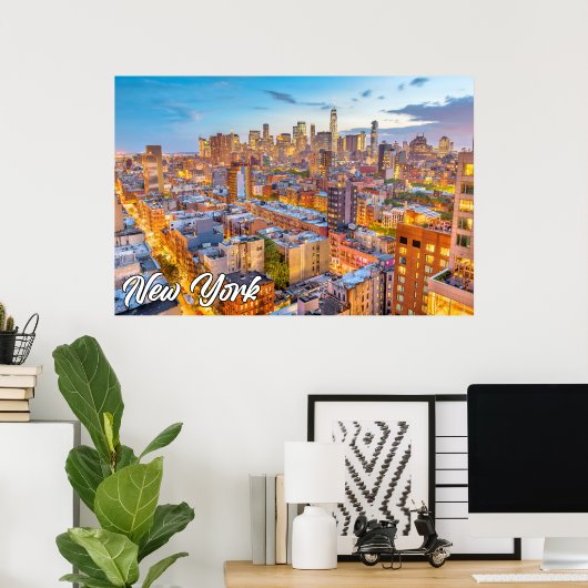 Lower Manhattan, New York, VS Poster (Thuiskantoor)