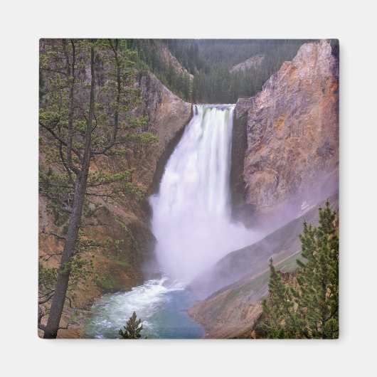 Lower Yellowstone Falls, Grand Canyon van Magneet (Voorkant)