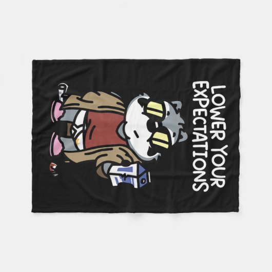 Lower Your Expectations  Fleece Deken (Voorkant (Horizontaal))