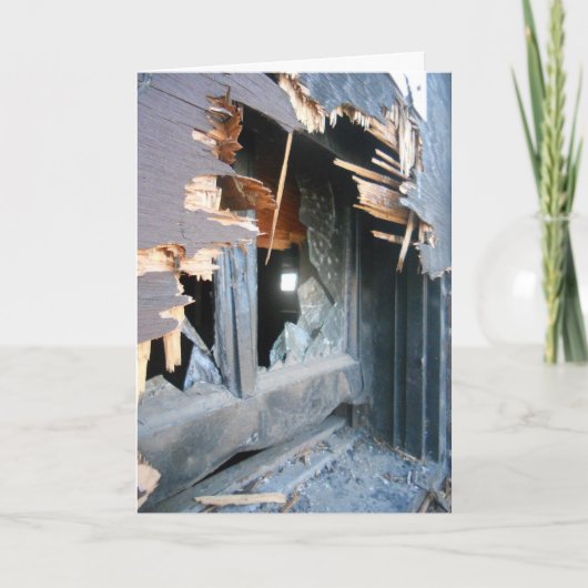 "Lowertown Depot Gebroken Raam #2" Beterschap Kaart (Voorkant)