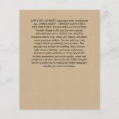 LOWEST BUDGET Roses Floral Wedding Invitae Flyer (Achterkant)