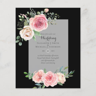 LOWEST BUDGET Roses Floral Wedding Invitae Flyer