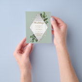 LOWEST BUDGET Wedding Invitations Greenery Lijst F Flyer (Hand)