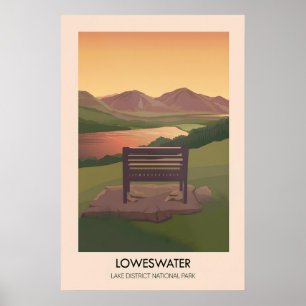 Loweswater Meer District Reisposter Poster