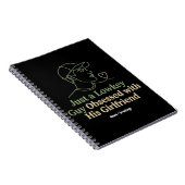 Lowkey Guy Obsessed With His Girlfriend Minimalist Notitieboek (Rechterzijde)