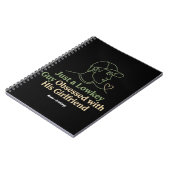 Lowkey Guy Obsessed With His Girlfriend Minimalist Notitieboek (Linkerzijde)