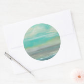 Lowland Beach I Ronde Sticker (Envelop)