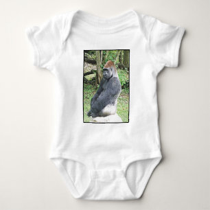 Lowland Gorilla in Sitting Pose Romper