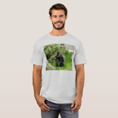 Lowland Gorilla mantel die loopt T-shirt (Voorkant volledig)