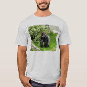 Lowland Gorilla mantel die loopt T-shirt (Voorkant)
