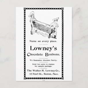 Lowney's Chocolate Bonbons Briefkaart