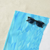 Lowpoly Dolphins die uit de oceaan springen Strandlaken (In situ)