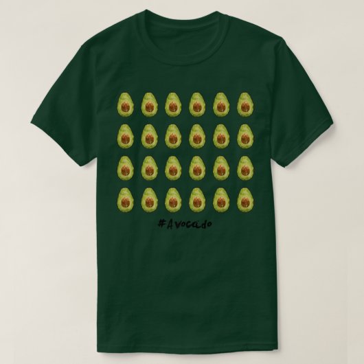 LowPolyArt Hashtag Avocado Parade  T-shirt (Design voorkant)