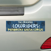 Lowrider Pembroke Welsh Corgi Bumpersticker (Op auto)