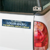 Lowrider Pembroke Welsh Corgi Bumpersticker (Op Truck)