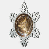 Lowrider Wire Wheels Snowflake Framed Ornament (Rechts)