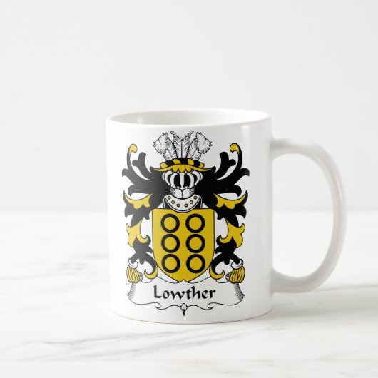Lowther Family Crest Koffiemok (Rechts)