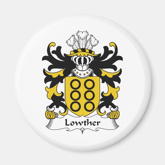 Lowther Family Crest Magneet (Voorkant)