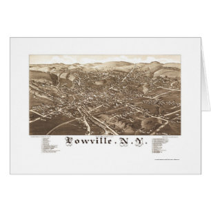 Lowville, NY Panoramic Map - 1885