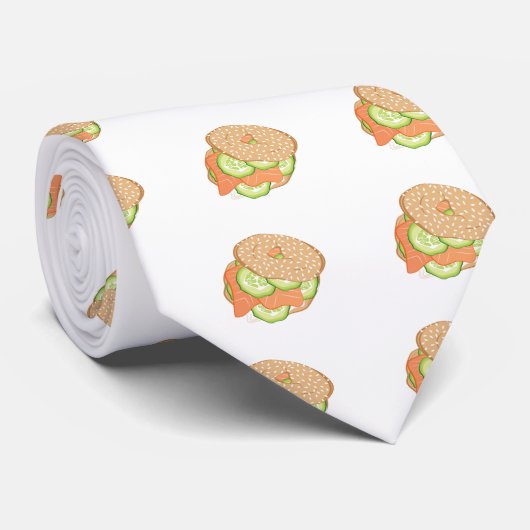 Lox en Bagel Stropdas (Opgerold)