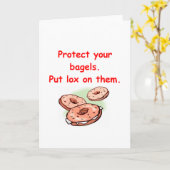 lox en bagels kaart (Gele Bloem)