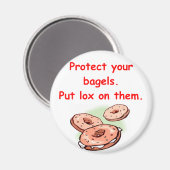 lox en bagels magneet (Voorkant / Achterkant)