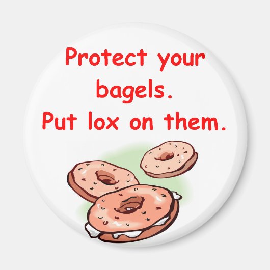 lox en bagels magneet (Voorkant)