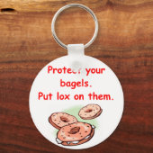 lox en bagels sleutelhanger (Voorkant)