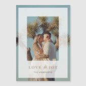 Loy & Joy Vellum Overlay Carte photo de vacances (Devant)