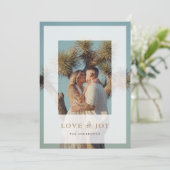 Loy & Joy Vellum Overlay Carte photo de vacances (Debout devant)