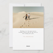 Loy & Joy Vellum Overlay Carte photo de vacances (Dos)