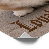 Loyal and Royal Corgi Puppy Poster (Hoek)