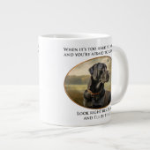 Loyal Black Lab Extra Grote Beker (Voorkant rechts)