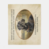 Loyal Black Lab Fleece Deken (Voorkant)